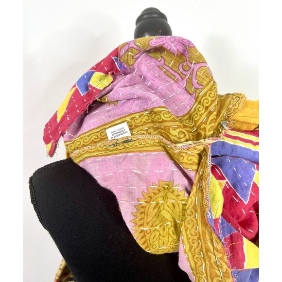 Jaded Gypsy Kantha Patchwork Button Down Top JG-66/B Free Size - Picture 3 of 7